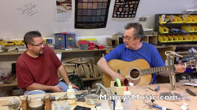 Maury visits Blues Creek Guitars